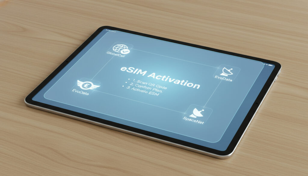 Repr�senatation de esim für ipad
