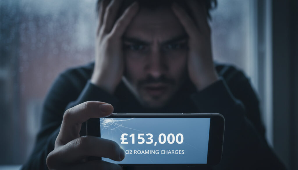 £153k O2 roaming charges