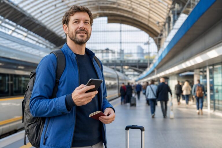 EU roaming Balkans 6 countries 2026: cestovateľ používa eSIM na Balkáne