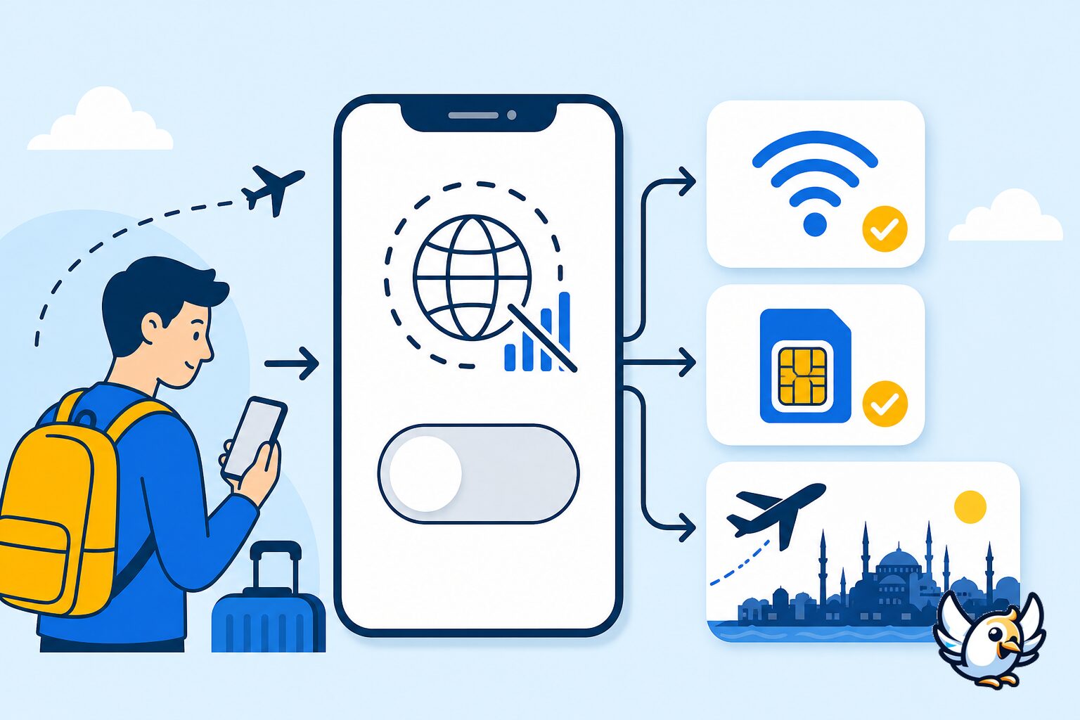 roaming Turquia: esquema para evitar fatura alta em viagem