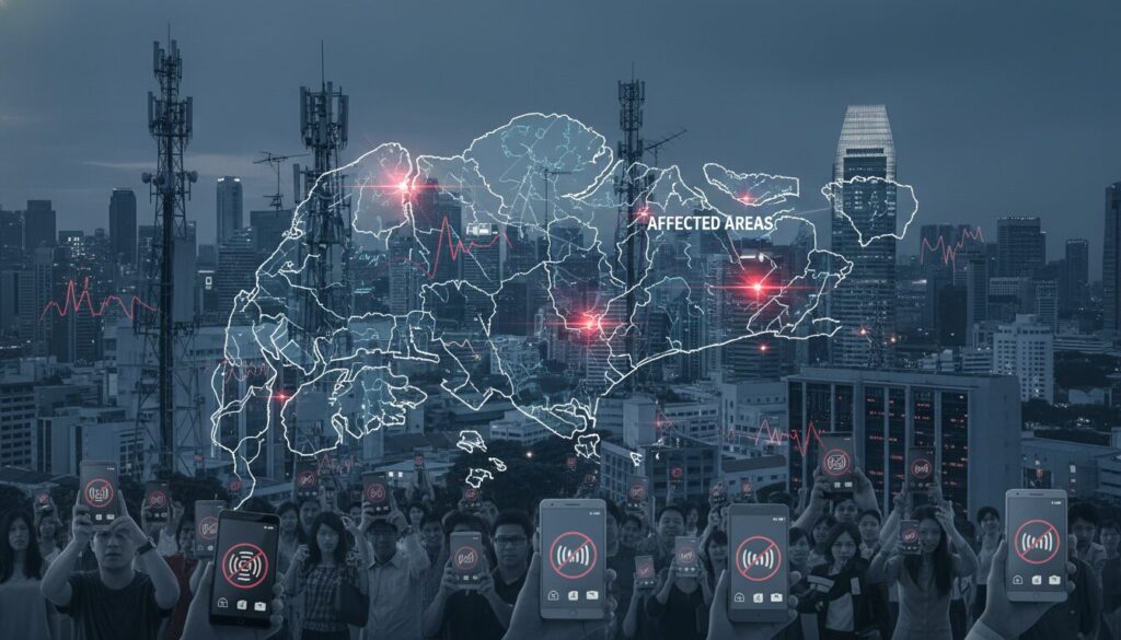 Singtel mobile network outage