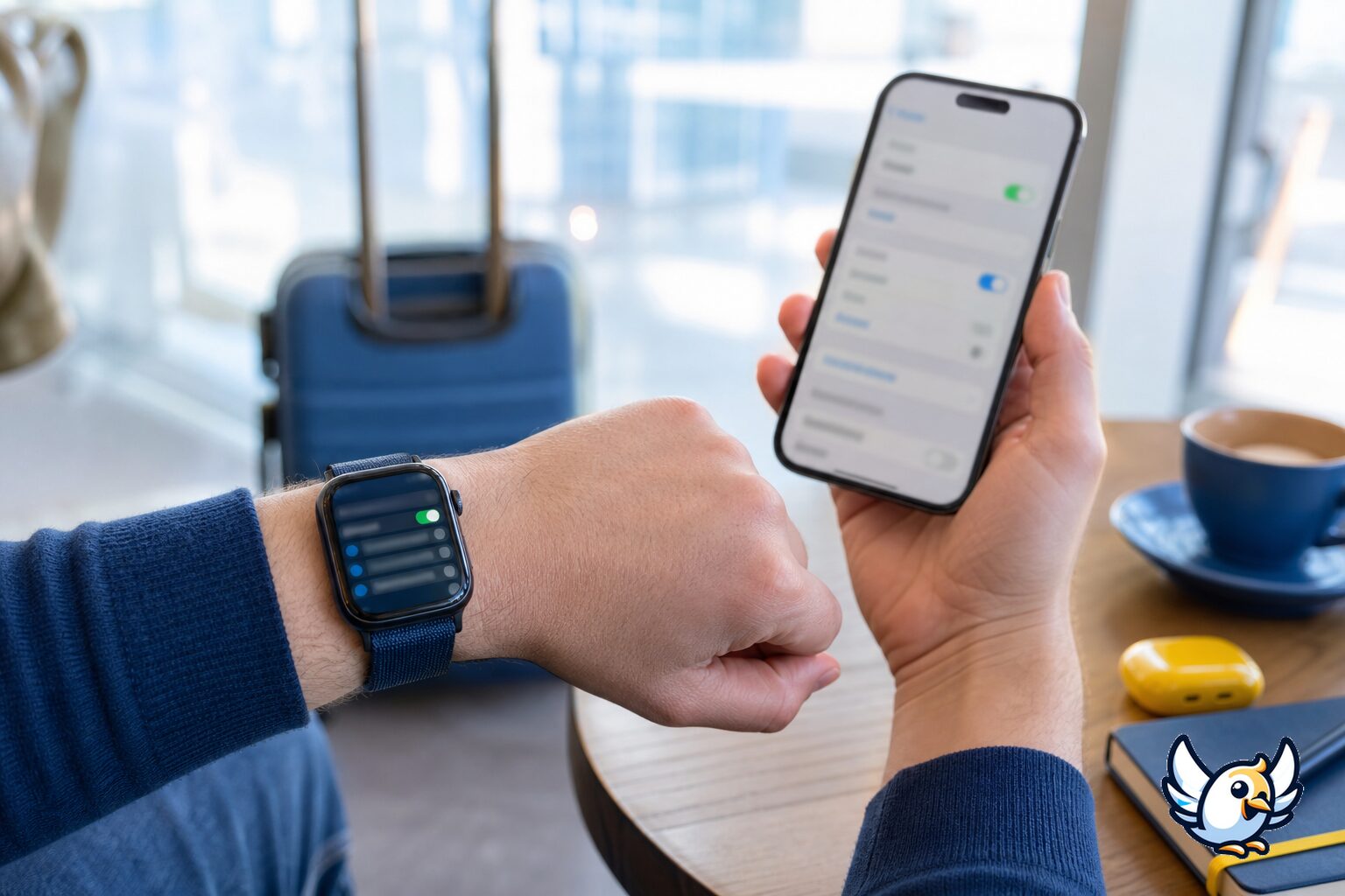 Apple Watch Cellular avec réglage eSIM sur iPhone