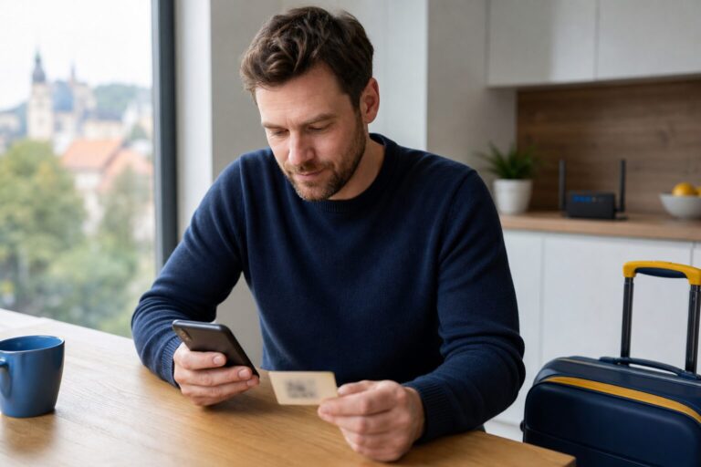 eSIM-Aktivierungscode von einer Pappkarte scannen und sicher einrichten
