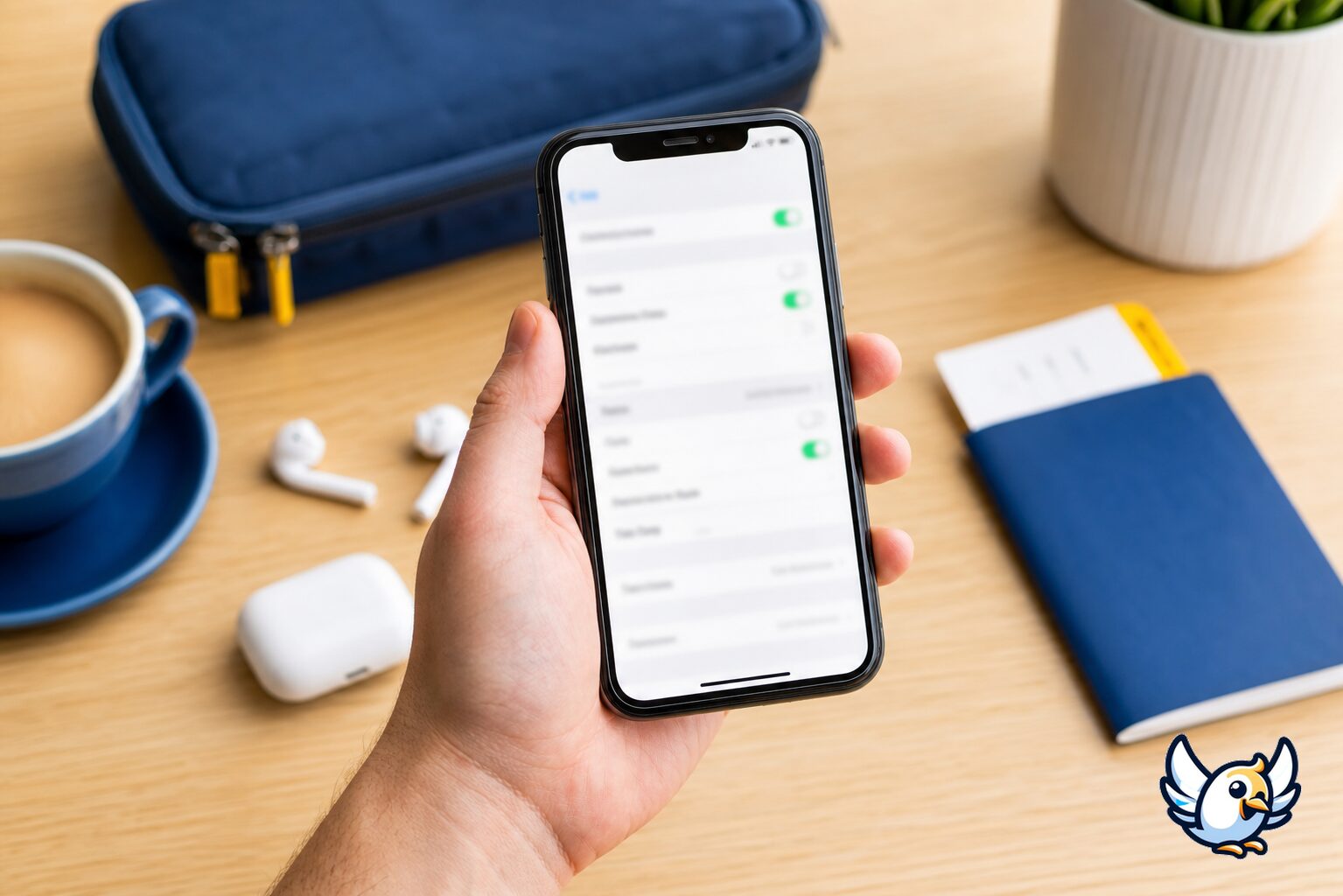 iPhone mit Mobilfunk-Einstellungen für die Congstar eSIM