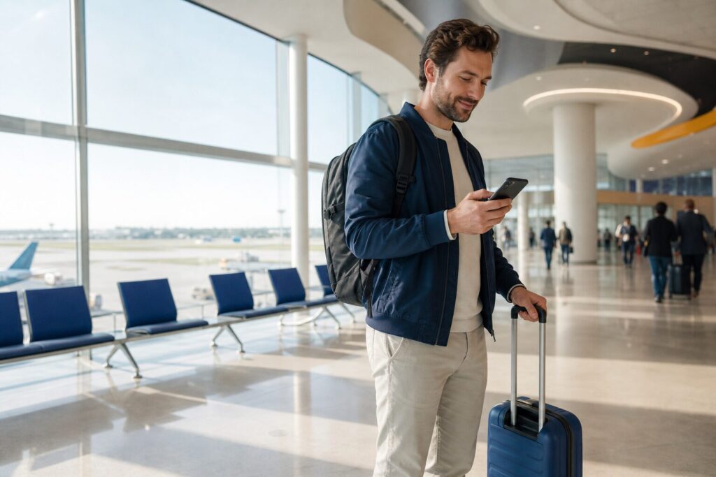 three mobile roaming guide for travellers checking phone connectivity abroad