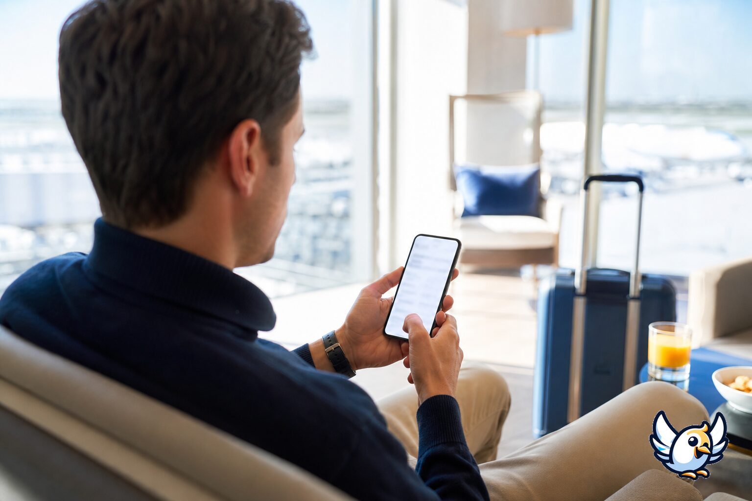 Persona comprobando la compatibilidad eSIM en los ajustes del móvil