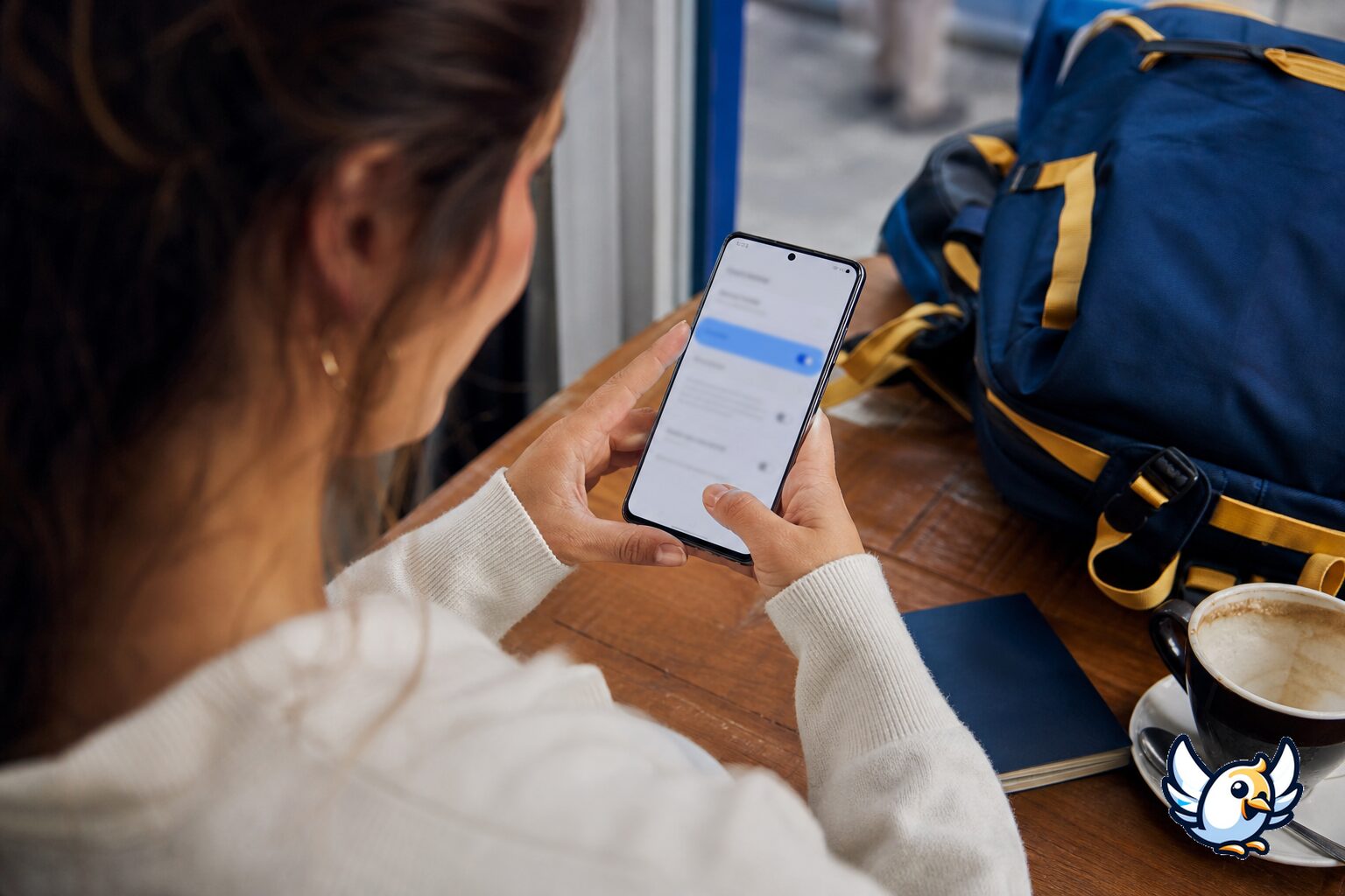 Kontrola nastaven&iacute; SIM karet na telefonu Samsung před cestou