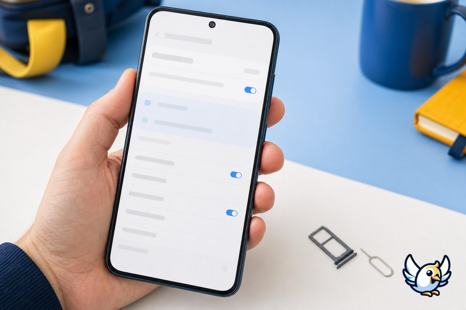 Samsung-puhelimen IMEI-koodin tarkistus asetuksista