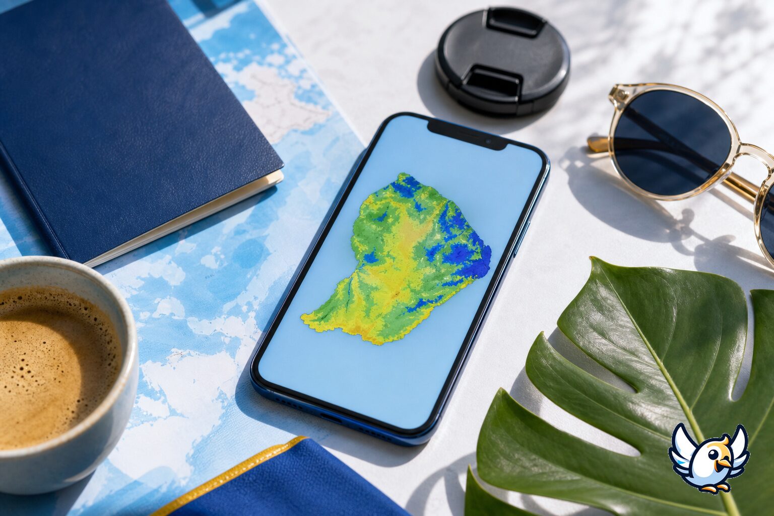 Carte de couverture mobile en Guyane sur smartphone