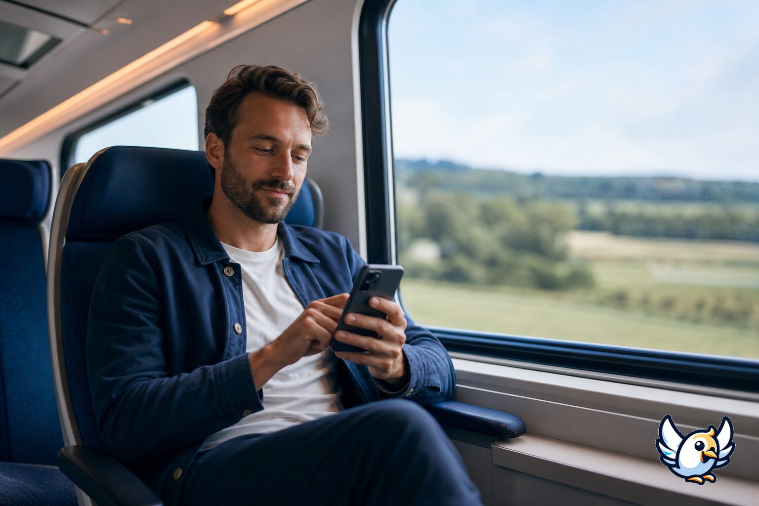 Using a 5G eSIM on a train journey across France in 2026