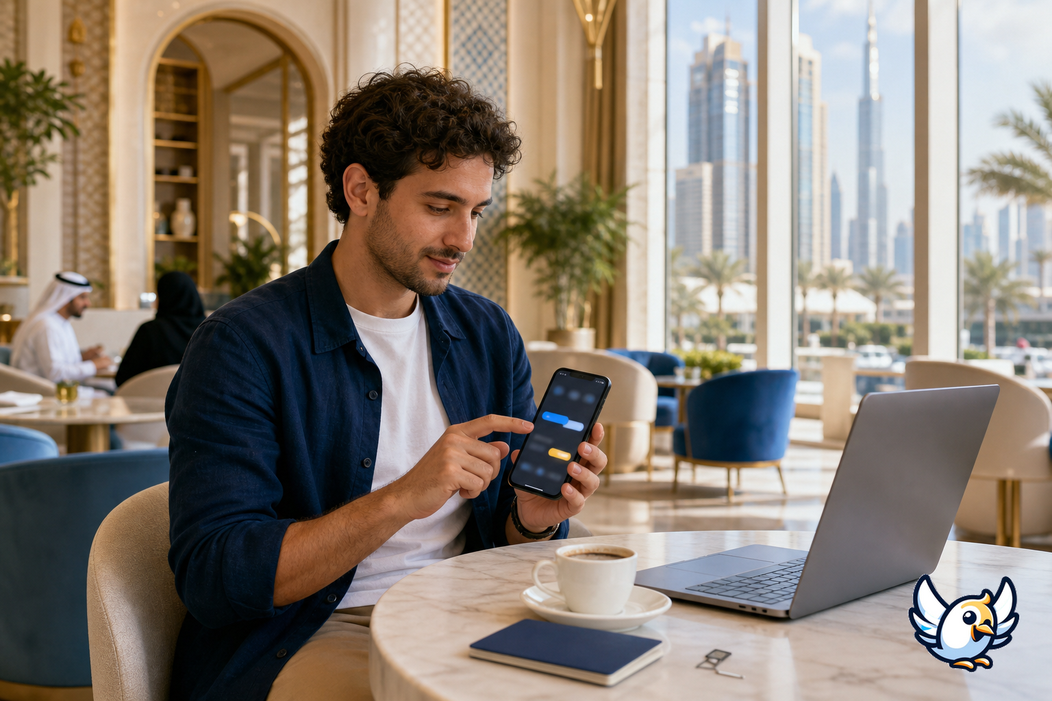 Dual SIM and travel eSIM setup in the UAE for banking access abroad