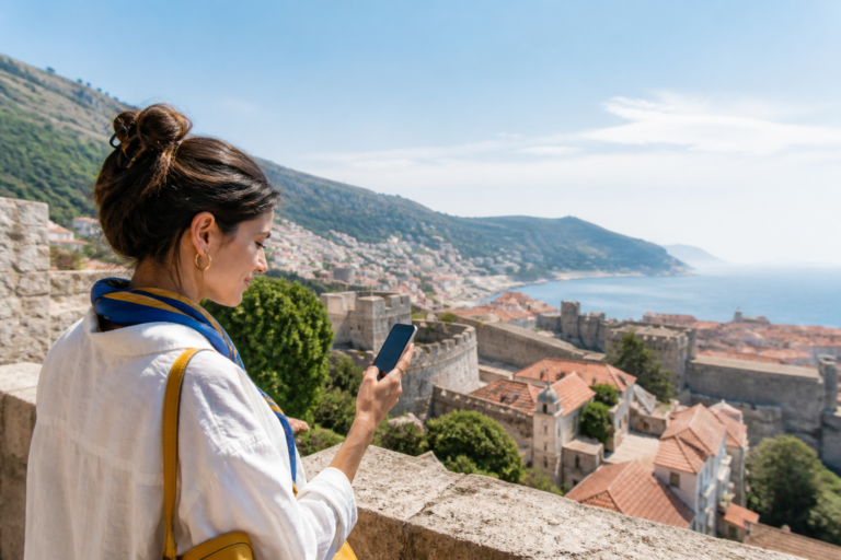 EU roaming Western Balkans extension: viaggiatrice connessa nei Balcani occidentali
