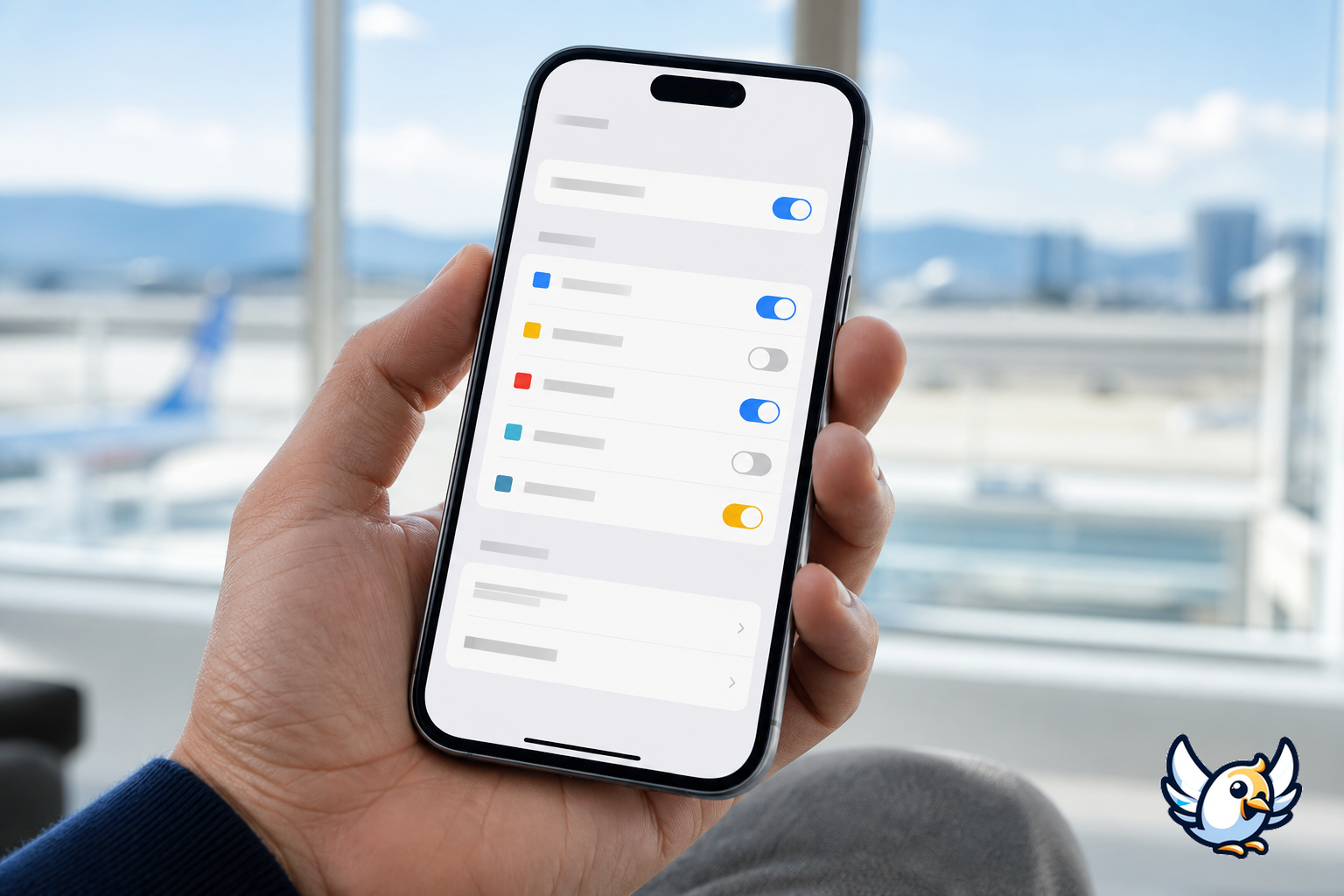 Екран iPhone з перемикачами стільникових ліній для подвійної SIM