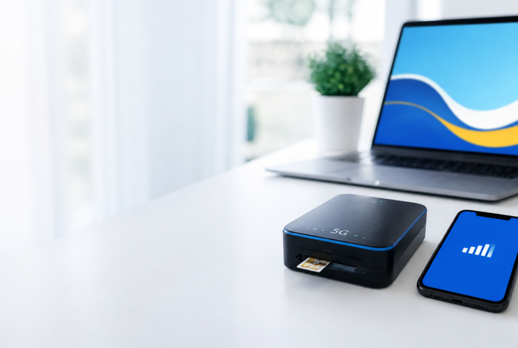 router 5G con tarjeta SIM para tener internet en casa, oficina o viaje