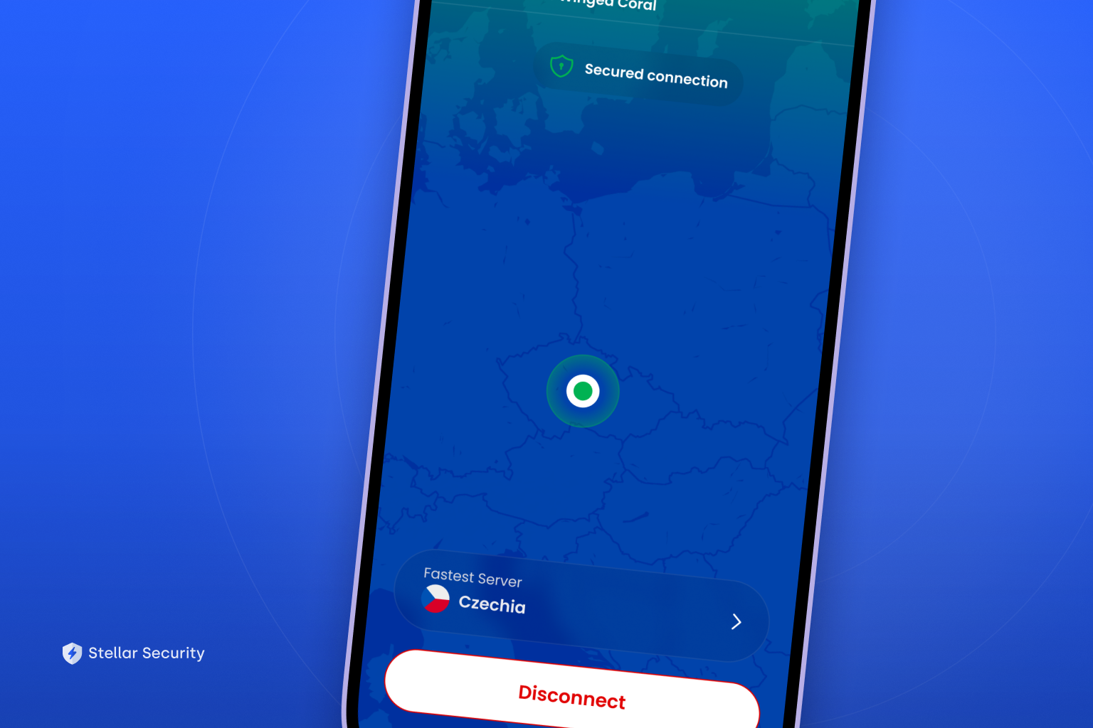 Stellar VPN toggle enabled inside the Stellar eSIM app