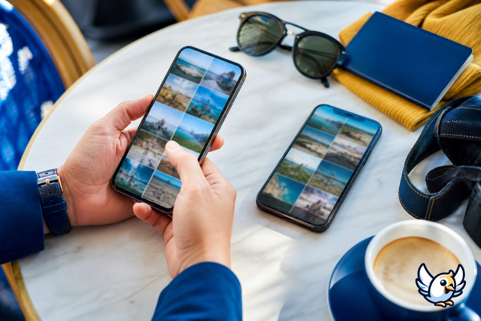 Transfert de photos entre deux smartphones après changement de carte SIM