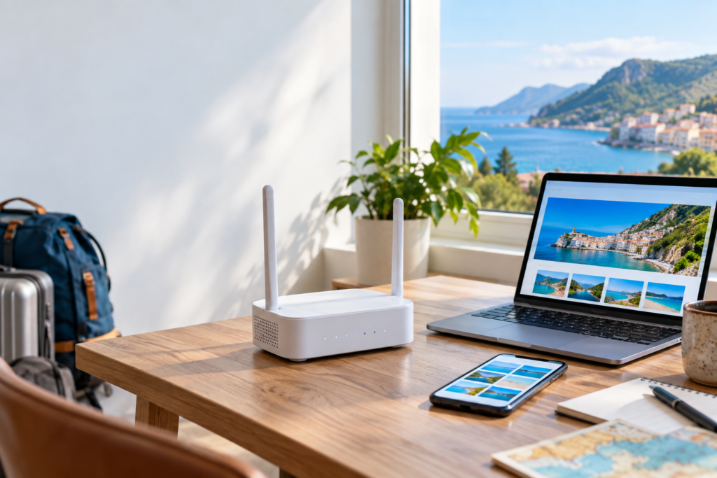 4G modem s datovou SIM kartou pro stabilní internet doma i na cestách