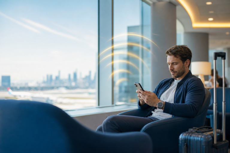 4G vs 5G comparison for travellers using an eSIM at the airport