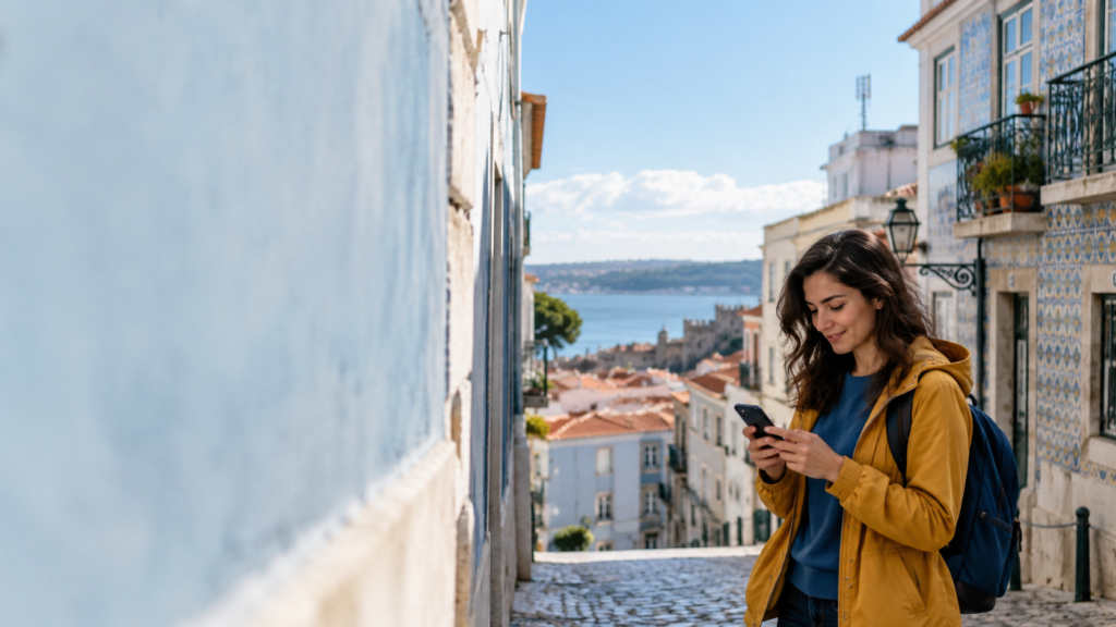 5G em Portugal: utilizador ligado a uma rede móvel de nova geração