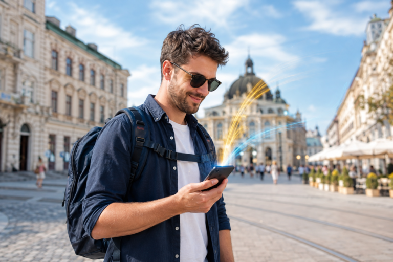 5G internet v mobile pre cestovanie a eSIM v roku 2026