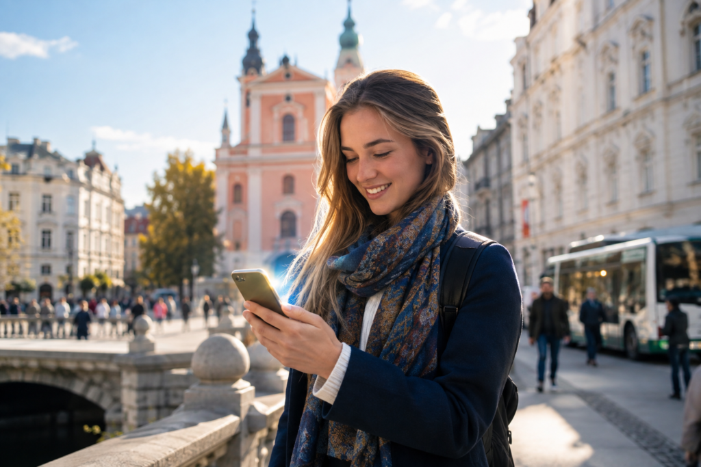 5G omrežje v Sloveniji na sodobnem pametnem telefonu