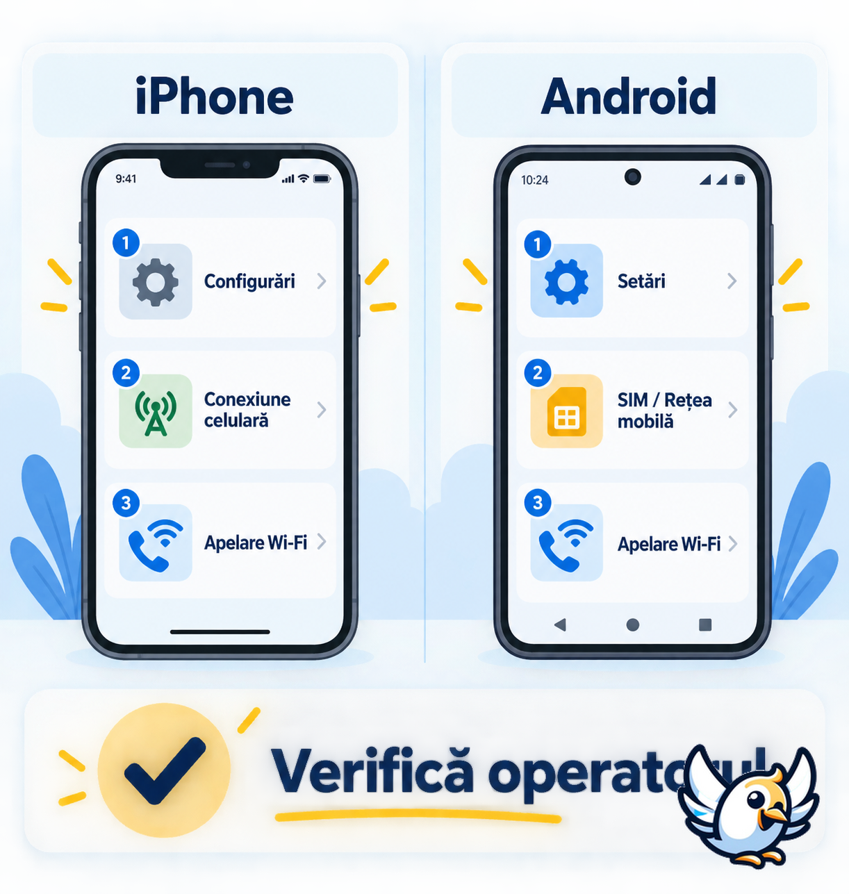 Activare apel WiFi pe iPhone și Android în câțiva pași