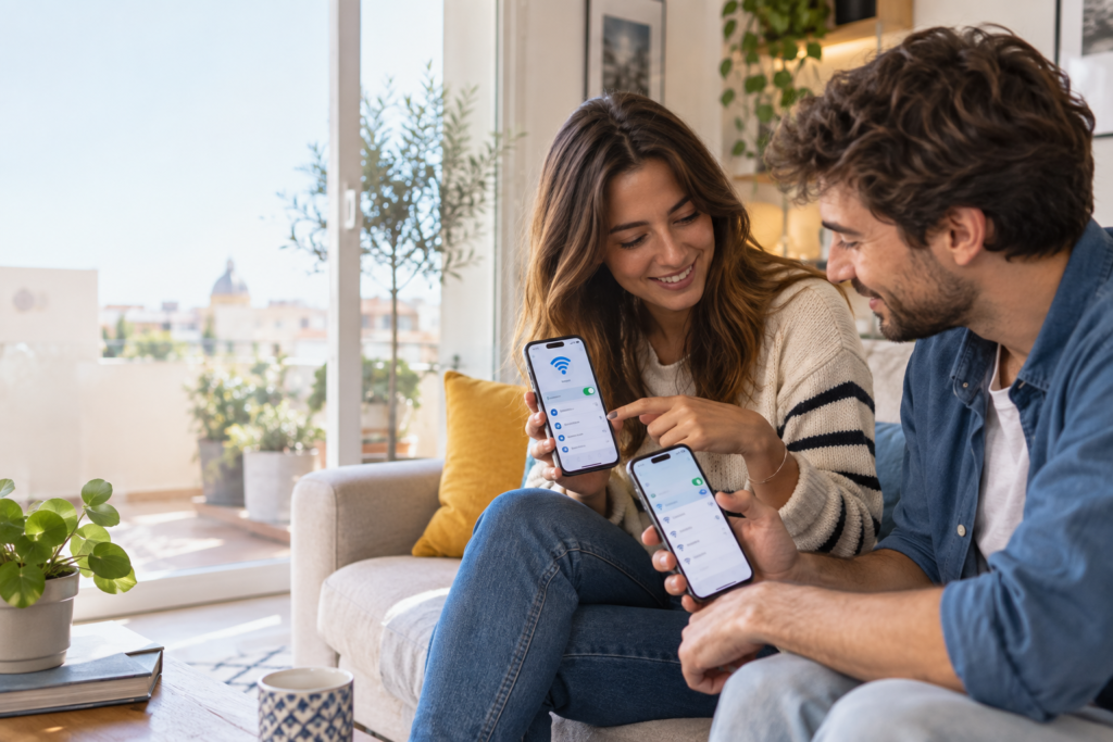 Condividere la password WiFi da iPhone a un altro iPhone