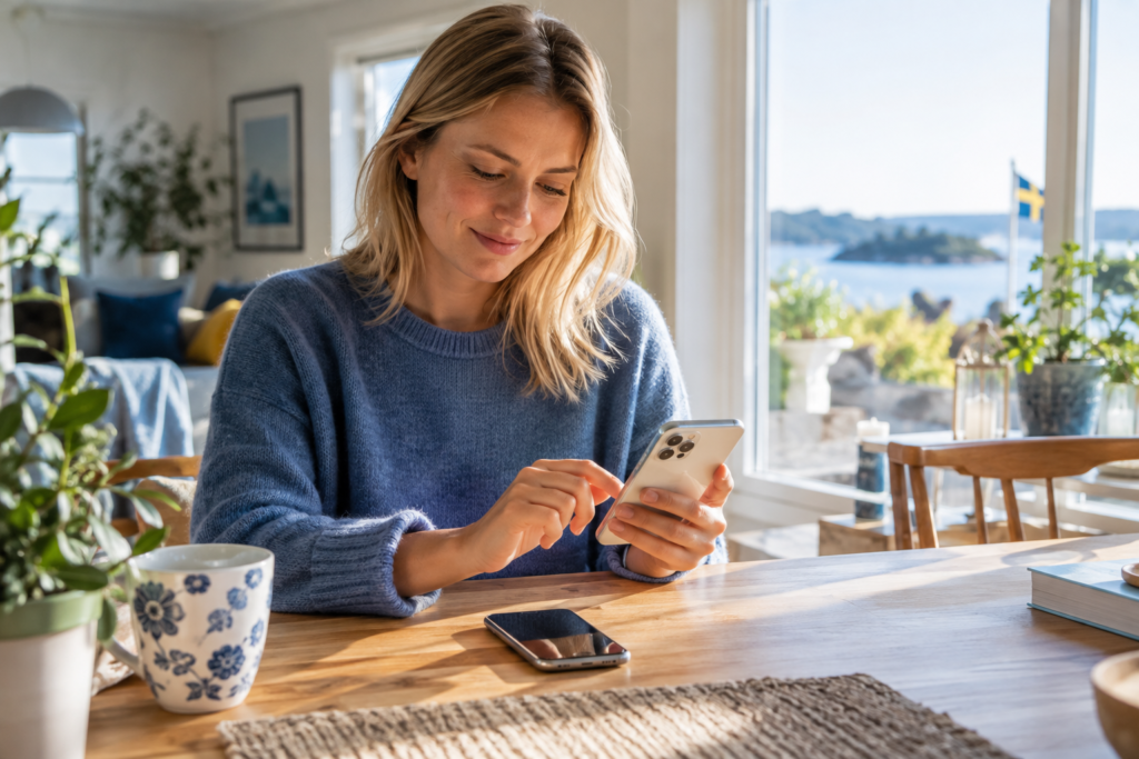 Dataöverföring mellan en gammal och en ny mobiltelefon