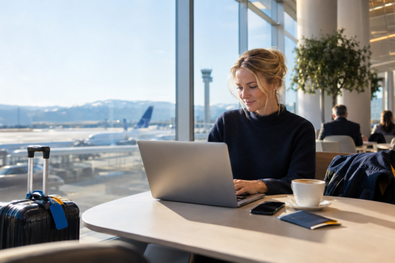 Delt internett frå mobilen til ein berbar PC på reise