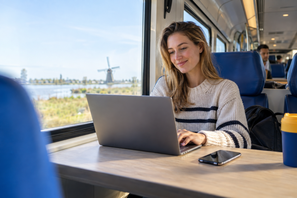 Hotspot betekenis: smartphone deelt mobiel internet met een laptop