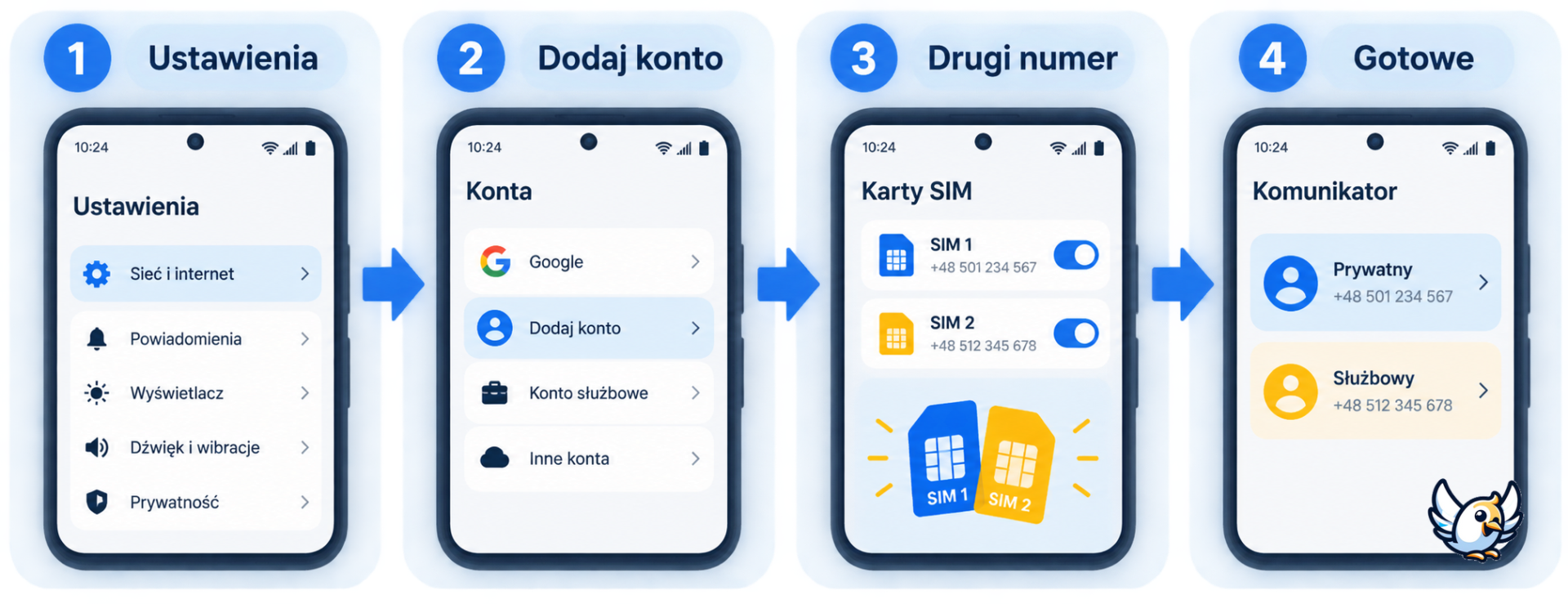 Jak dodać drugie konto WhatsApp na Androidzie Dual SIM