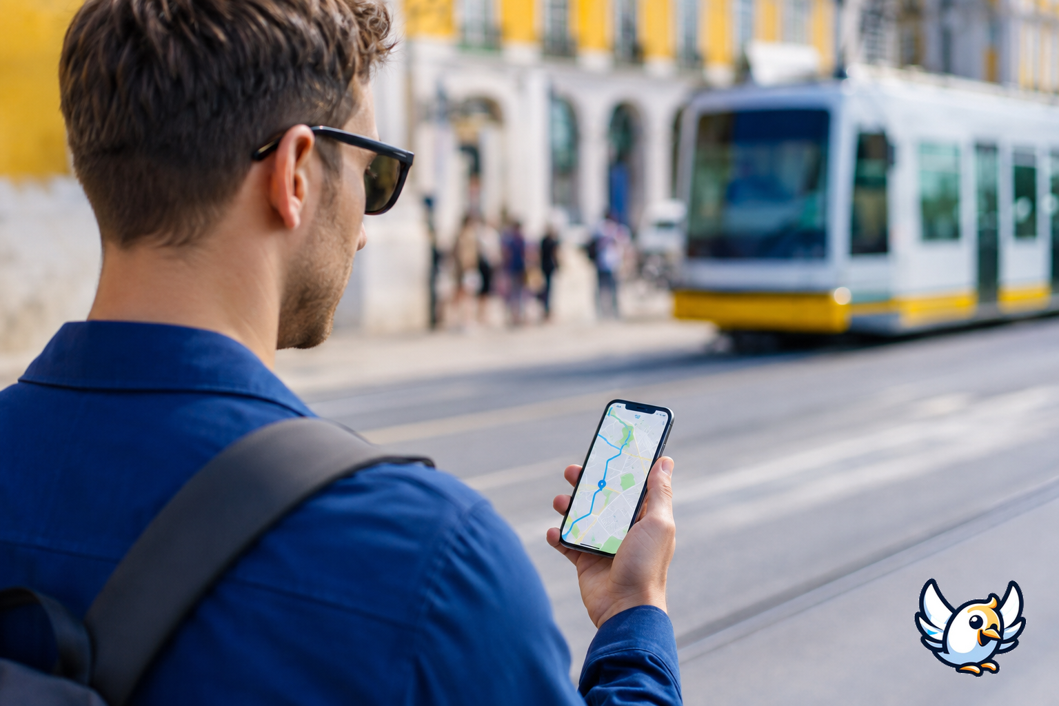 Reise-eSIM fürs iPhone: Navigation in einer fremden Stadt mit öffentlichem Verkehr