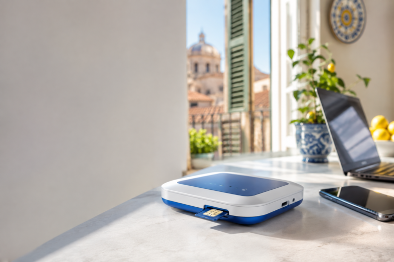 router 4G con SIM per collegare laptop e smartphone a internet