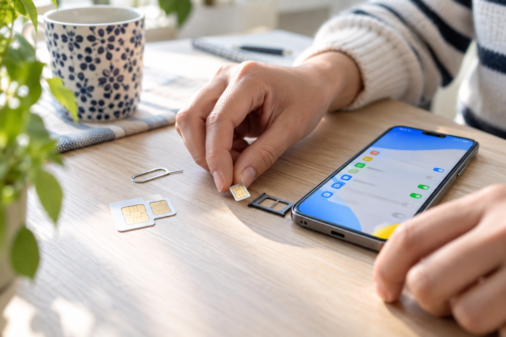 SIM-kort storlek – nano-SIM och SIM-fack i en modern mobil