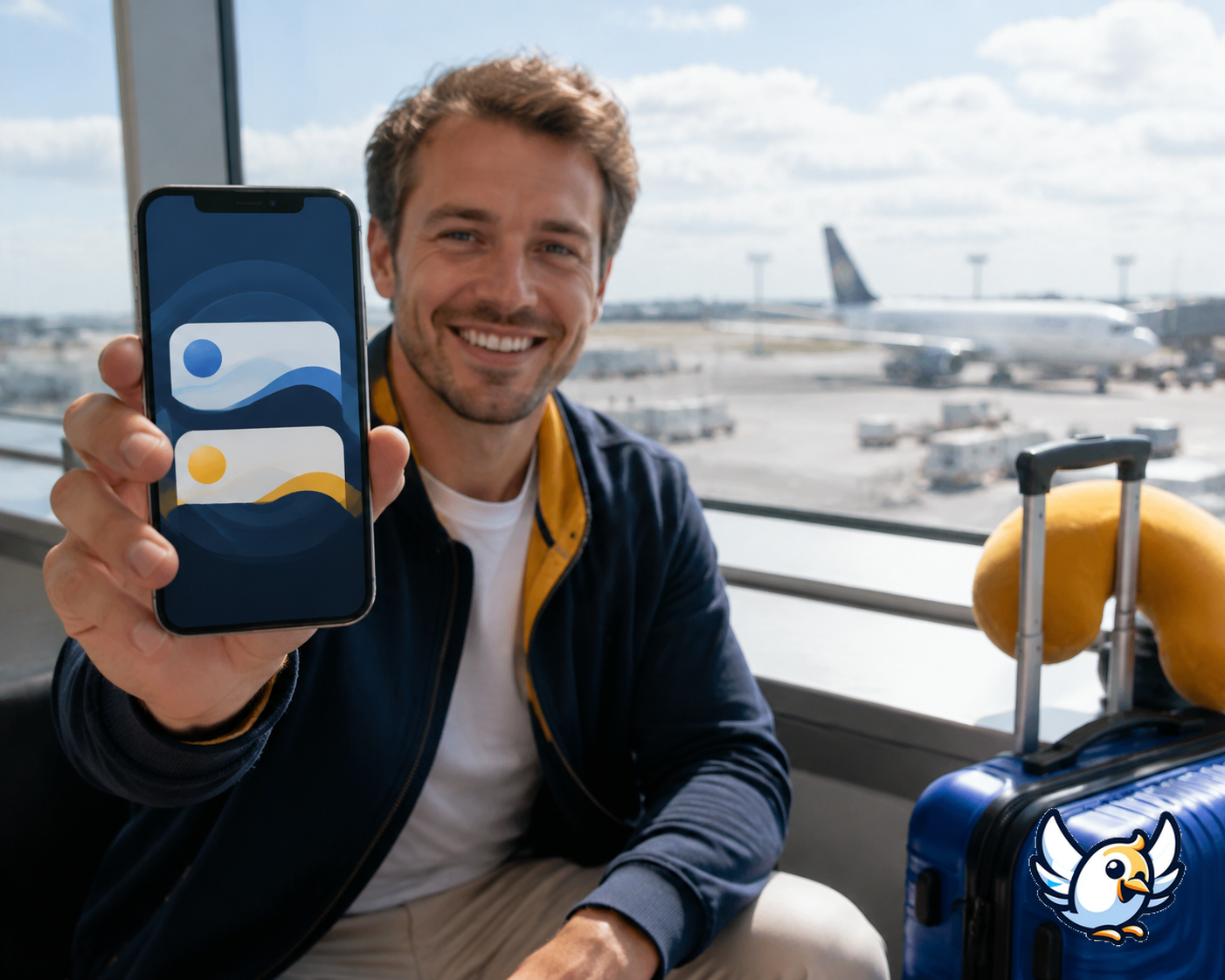 Smartphone en double SIM avec forfait Free Mobile et eSIM de voyage à l’étranger