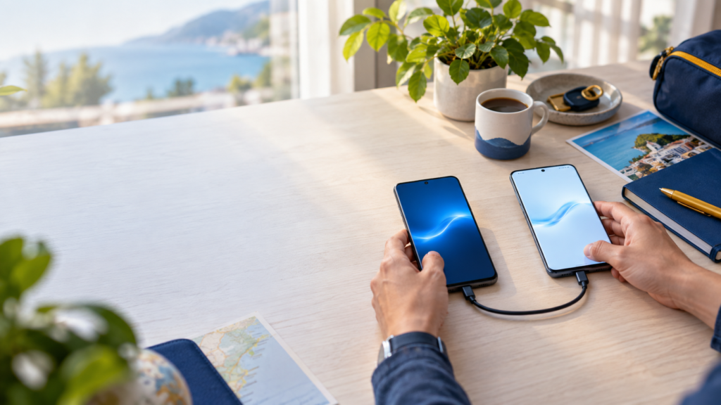 Transfert de données Android entre deux smartphones
