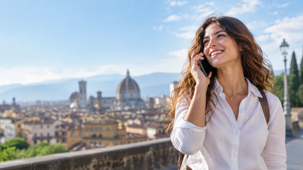 VoLTE cos'è: persona che telefona con smartphone su rete 4G