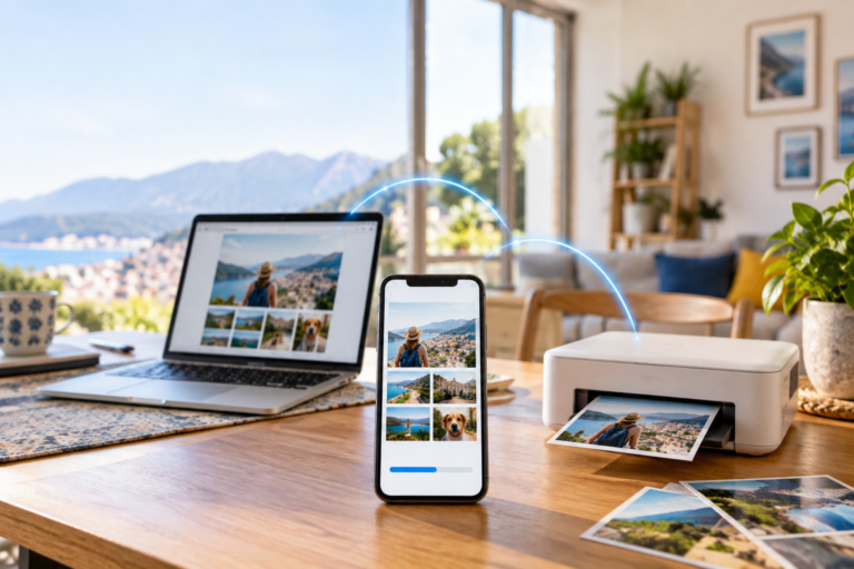 Wi-Fi Direct : transfert sans fil entre un smartphone, un ordinateur et une imprimante
