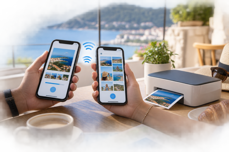 WiFi Direct între două telefoane și o imprimantă fără router