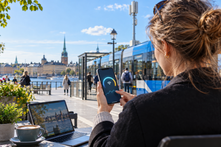 5G hastighet i Sverige – snabb mobiluppkoppling i Stockholm 2026
