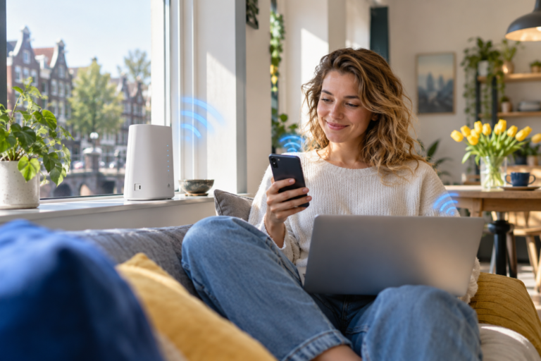 5G router met simkaart voor snel internet thuis en onderweg