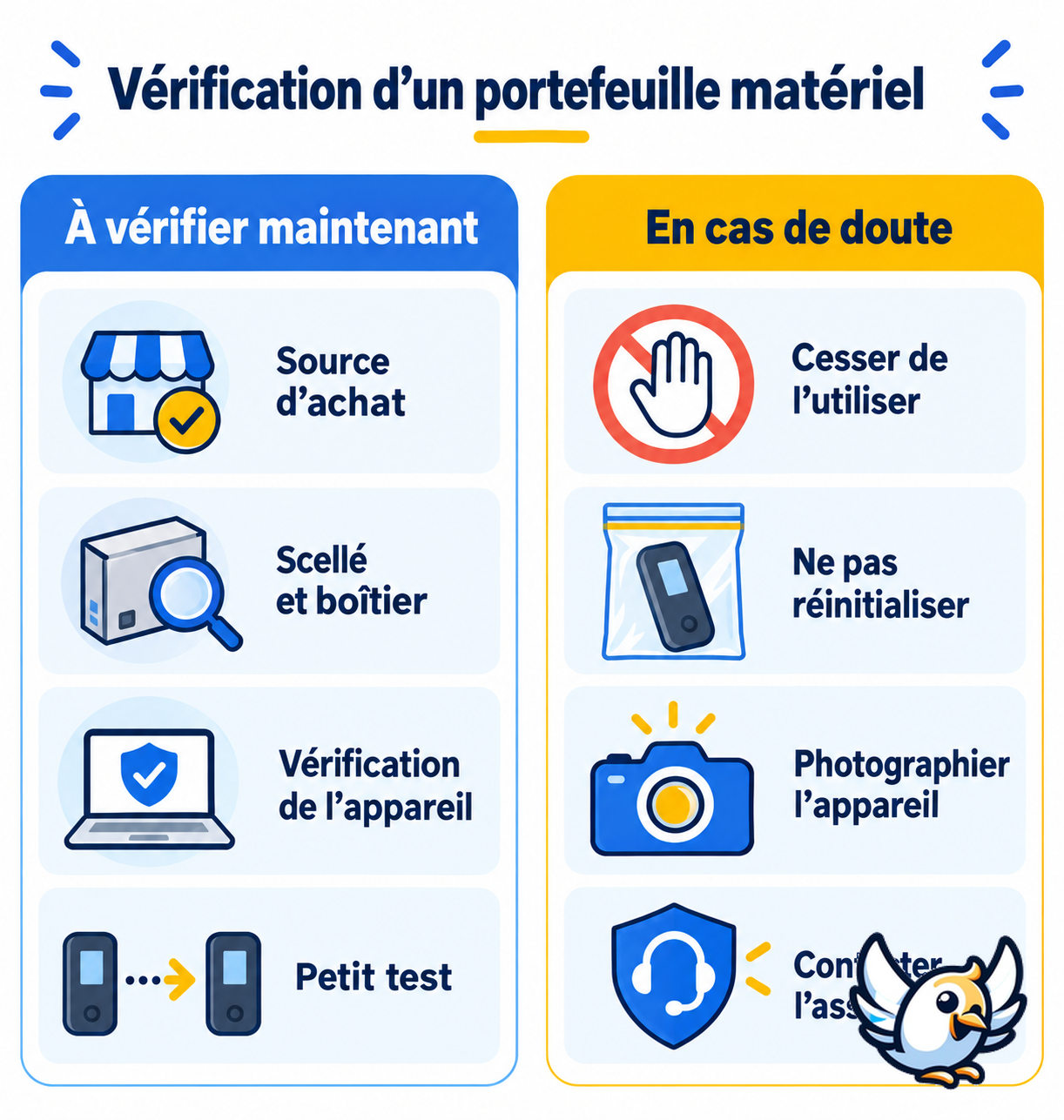 Checklist de sécurité d’un portefeuille Ledger après le signalement d’un implant eSIM