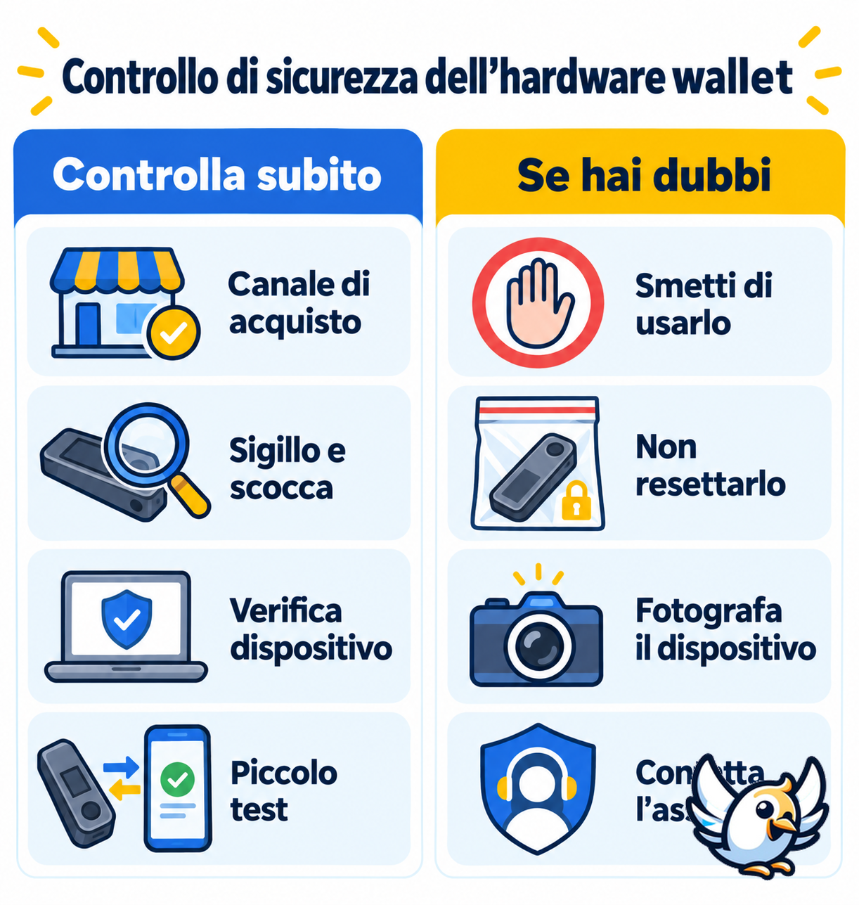 Checklist di sicurezza per hardware wallet dopo il caso dell’impianto eSIM