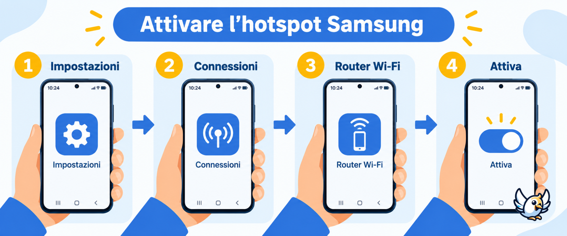 Come attivare hotspot Samsung: percorso nelle impostazioni Galaxy