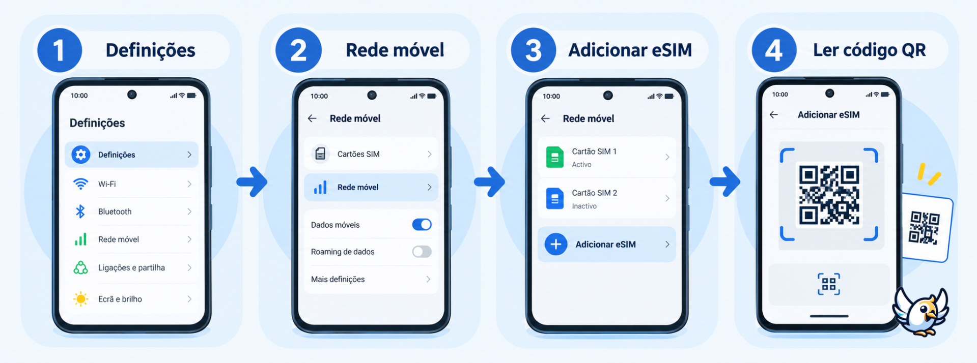 Como ativar uma eSIM no OPPO Reno14 F 5G