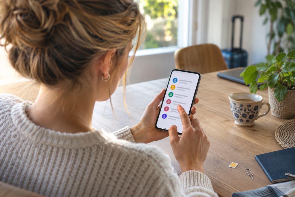 Contacten opslaan op simkaart voordat je van telefoon wisselt