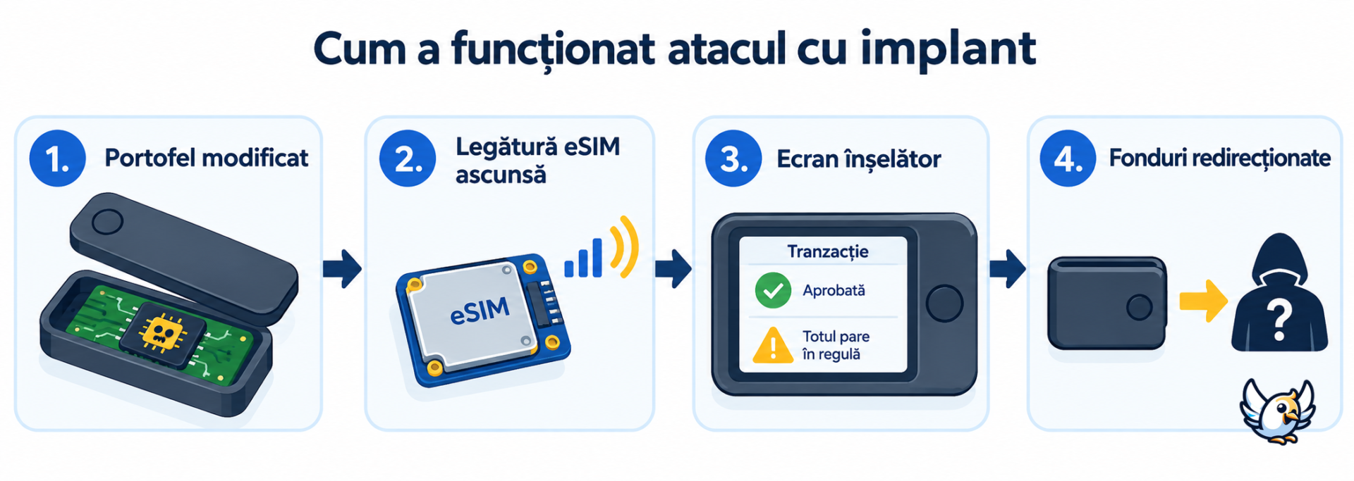 Cum a funcționat atacul Ledger cu implant eSIM ascuns