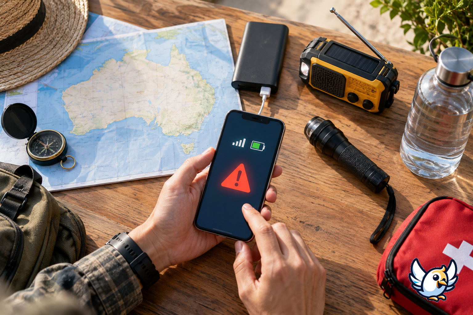 Préparer son téléphone aux feux de brousse, inondations et cyclones en Australie