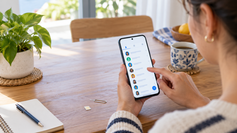 Enregistrer un contact sur une carte SIM depuis un smartphone Android