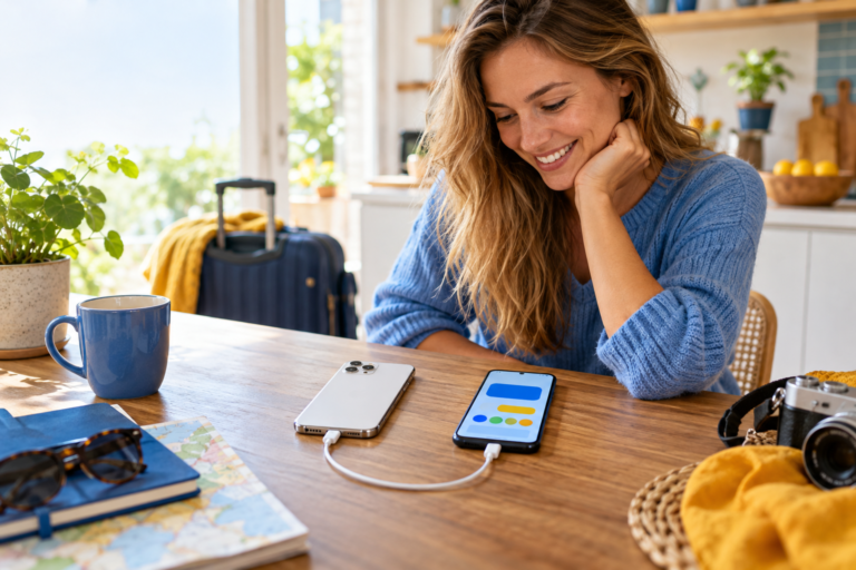 Gegevens overzetten van iPhone naar Android met een kabel